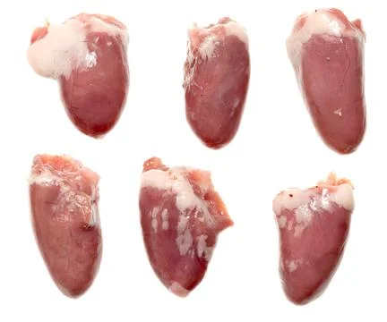 Chicken hearts Stock Photos