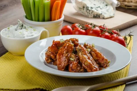 Chicken hot wings Stock Photos