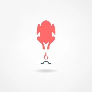 Chicken icon Stock Illustration
