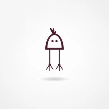 Chicken icon Stock Illustration