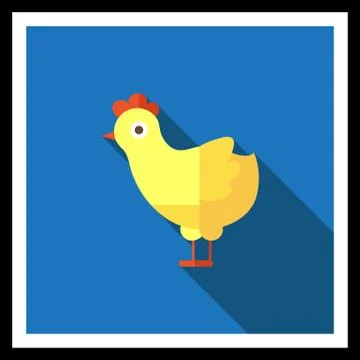 Chicken icon 스톡 일러스트