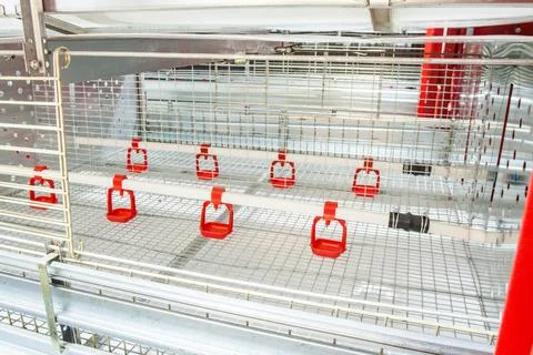 Chicken incubator machine, new empty hatchery, agricultural industry Stock Photos