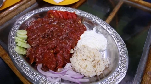 Chicken Iskender Turkey Stock Footage 75743584