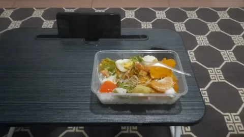 Chicken Katsu Set 库存影片 331008584