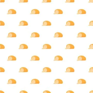 Chicken kiev breaded cutlets seamless repeating pattern Stock Illustration