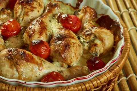 Chicken korma melts. Foto stock