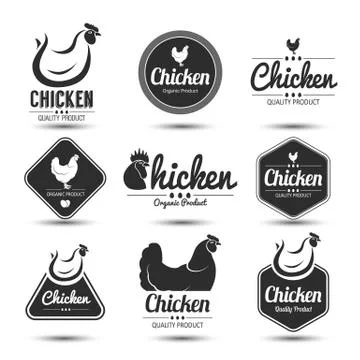 Chicken label Stock Illustration