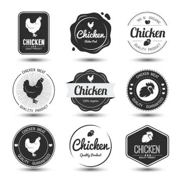 Chicken label Stock Illustration