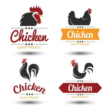 Chicken label Stock Illustration