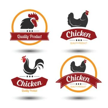 Chicken label Stock Illustration