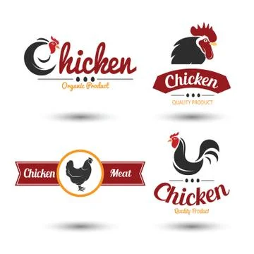 Chicken label Stock Illustration