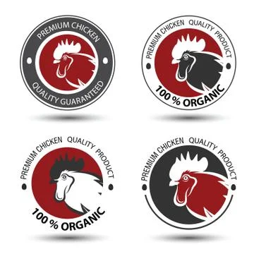 Chicken label Stock Illustration