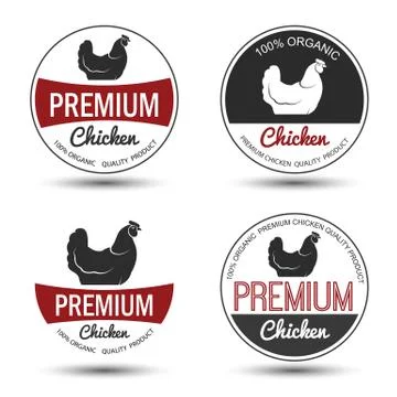 Chicken label Stock Illustration