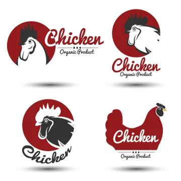 Chicken label Stock Illustration
