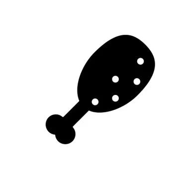 Chicken leg icon element of fast food icon for mobile concept and web apps. T Illustrazione stock