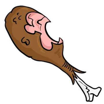 Chicken leg Stock Illustration