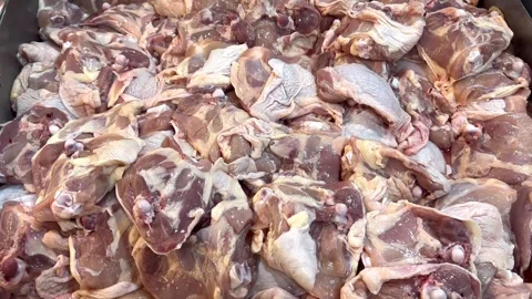 Chicken leg or Quarter Stock Footage 323933371