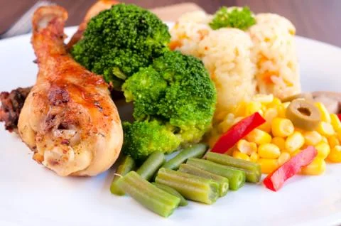 Chicken leg Stock Photos