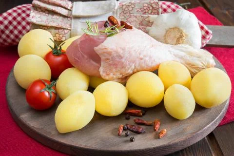 Chicken leg Stock Photos