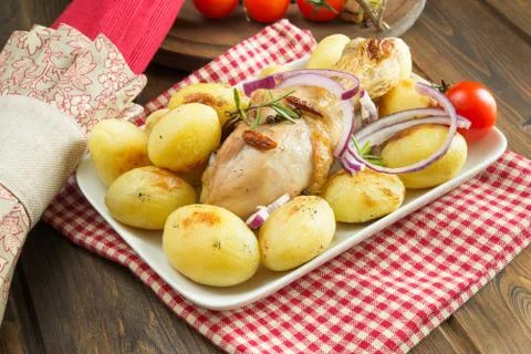 Chicken leg Stock Photos
