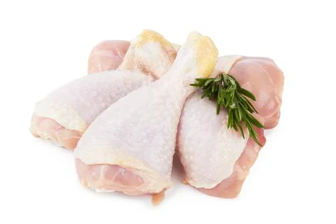Chicken legs isolated Stock Photos