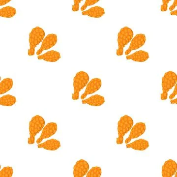 Chicken legs pattern seamless vector Stock Illustration