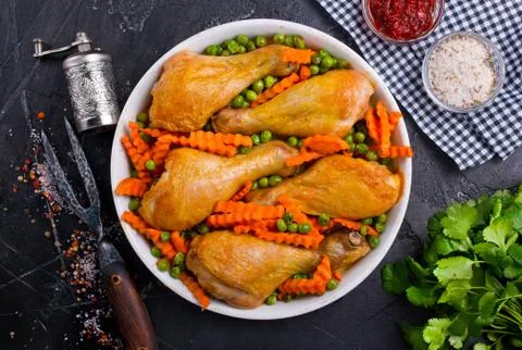 Chicken legs Stock Photos