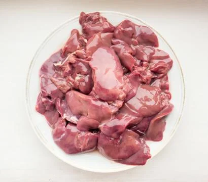 The chicken liver. 스톡 사진