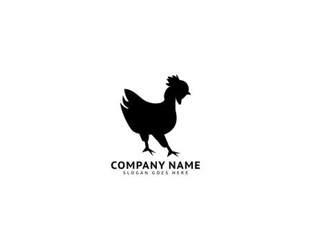 Chicken logo design concept template vector illustration Stock-Illustration