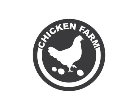 Chicken logo icon vector illustration Illustrazione stock