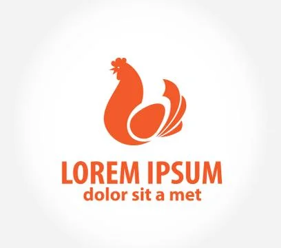 Chicken logo Stock Illustration