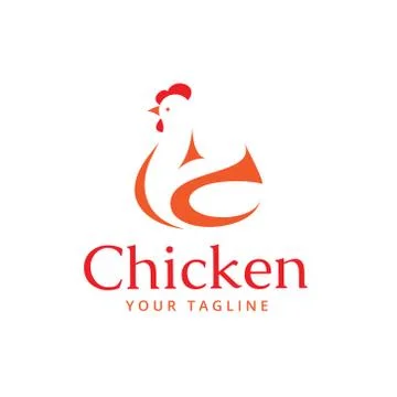 Chicken logo Stock Illustration