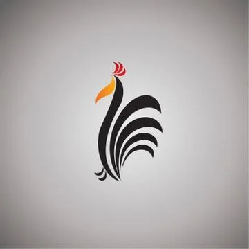 Chicken logo 스톡 일러스트