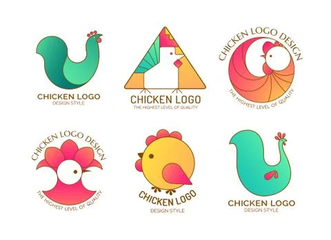 Chicken logo Ilustração Stock
