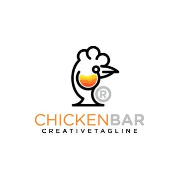 Chicken logo Stock Illustration