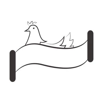 Chicken logo vector design Stock Illustration