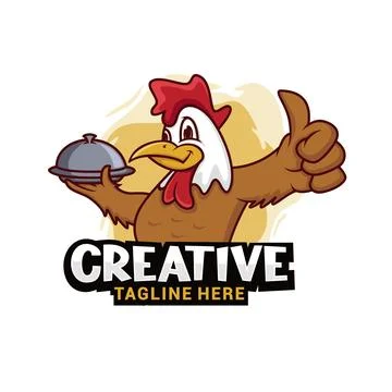 Chicken Logo Vector Design Template Stock Illustration