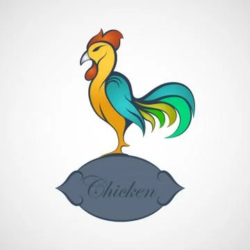 Chicken logo vector Stock Illustration