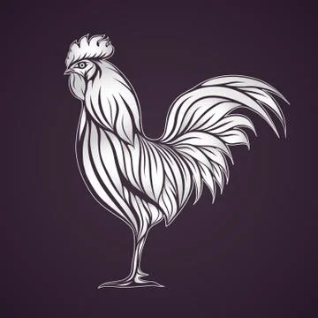 Chicken logo vector Stock Illustration
