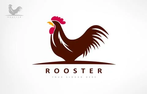 Chicken logo vector. Rooster head. Stock Illustration