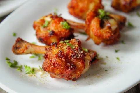 Chicken lollipop Stock Photos