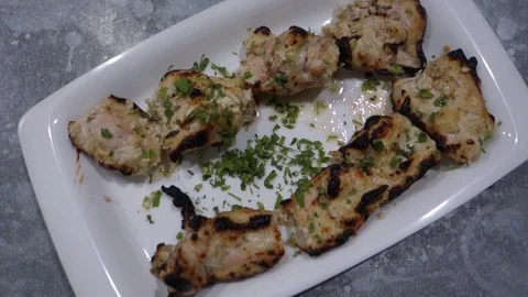 Chicken Malai Kebab Stock Footage 73897507