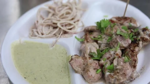 Chicken Malai Tikka Stock Footage 132582103