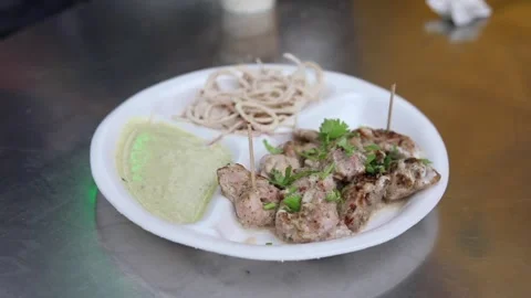Chicken Malai Tikka Stock Footage 132582118