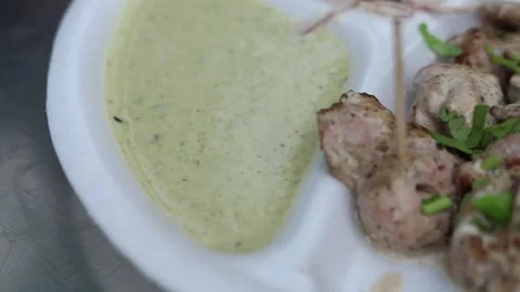 Chicken Malai Tikka Stock Footage 132582131