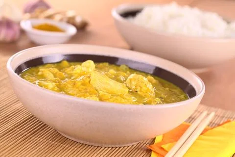 Chicken-mango curry Stock Photos