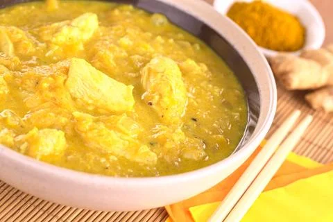 Chicken-mango curry Stock Photos