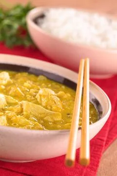 Chicken-mango curry Stock Photos