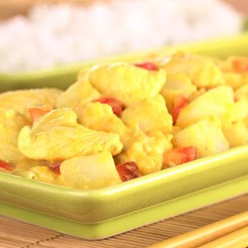 Chicken-mango curry Stock Photos