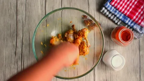 Chicken marination Stock Footage 288178703